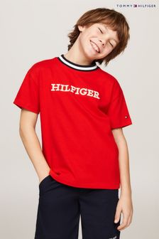 Tommy Hilfiger レッド スポーツ モノタイプ Tシャツ (B29092) | ￥5,810 - ￥7,050