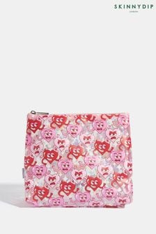 Skinnydip Pink Moody Heart Wash Bag (B29204) | SGD 35