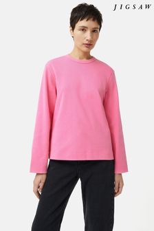ורוד - Jigsaw Heavy Cotton Sweatshirt (B29422) | ‏377 ‏₪