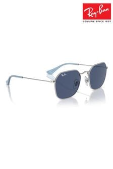 Ray-Ban Junior Silver Tone Rj9594S Irregular Sunglasses