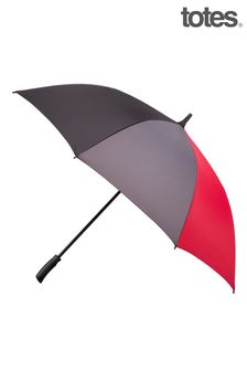 Totes Premium Auto Open Golf 3 Colour Multigore Umbrella