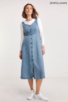 Jd Williams Blue Tencel Pinafore Dress (B29821) | 54 €
