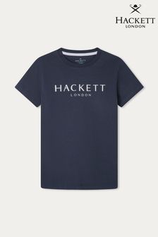 Hackett London Older Boys Blue Short Sleeve T-Shirt (B29913) | 191 SAR