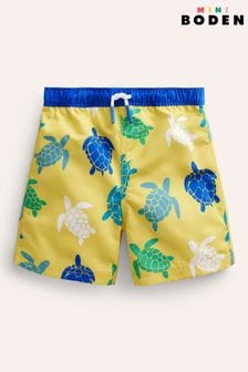 Boden Yellow Turtle Swim Shorts (B30016) | $30 - $33