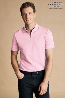 Charles Tyrwhitt Pink Cool Popcorn Polo Shirt (B30152) | SGD 126