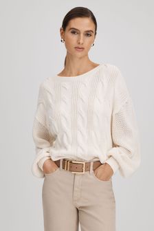 Women s Jumpers Paige White Knitwear Next Luxembourg