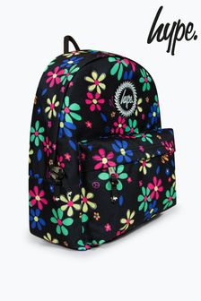 Hype. Hand Drawn Floral Black Backpack