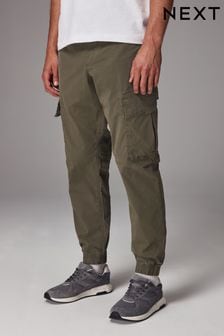 黃褐色棕色 - 標準剪裁 - Stretch Utility Cargo Trousers (B30794) | HK$310