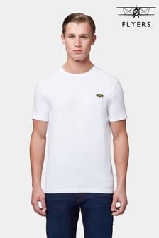Белый - Мужская футболка классического кроя Flyers (B30850) | €20