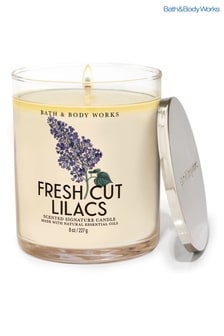 Bath & Body Works Fresh Cut Lilacs Fresh Cut Lilacs Signature Single Wick Candle 8 oz / 227 g (B30897) | €27