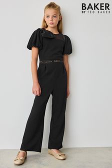 Girls black playsuit best sale