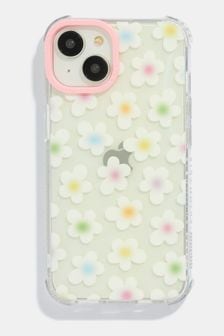 Skinnydip Gradient Stoßfeste Hülle für iPhone 15 Pro mit Gänseblümchendesign, Weiß (B30963) | 37 €