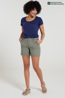 Grün - Mountain Warehouse Damen Bayside Shorts aus 100 % Bio-Baumwolle (B30998) | 36 €
