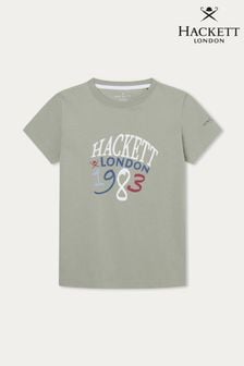 Hackett London Older Boys Green T-Shirt (B33331) | KRW64,000