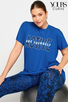 Yours Curve Blue Be yourself Active Top (B33412) | $30