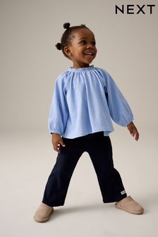 Girls blue blouse hot sale