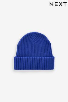 Cobalt Blue Rib Beanie Hat (1-16yrs) (B33921) | Kč150 - Kč305