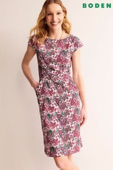 Розовый - Трикотажное платье Boden Florrie (B33930) | €101