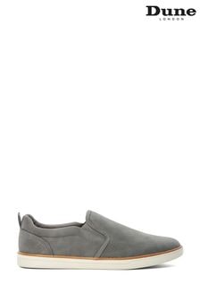 Gri - Dune London Totals Slip-on Trainers (B34124) | 448 LEI