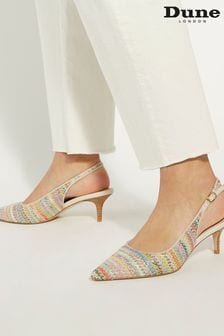 Dune London Celima Schmal geschnittene Schuhe mit Fersenriemen und Kitten-Absatz (B34314) | 140 €