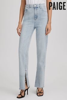 Paige Straight Leg Split Hem Jeans (B34421) | $523