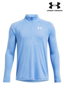 Modrá chrómová - Under Armour Youth Tech 2.0 1/2 Zip Sweatshirt (B34617) | €48