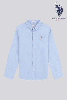 أزرق - قميص أولاد أكسفورد خوخ من U.s. Polo Assn. (B34662) | 223 ر.س - 268 ر.س