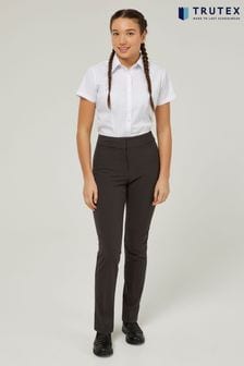 Trutex Straight Leg Twin Pocket Girls Grey School Trousers (B34725) | ￥4,400 - ￥5,110