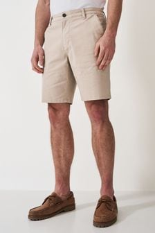 كريمي - Crew Clothing Classic Bermuda Cotton Stretch Chino Shorts (B35077) | 351 ر.س