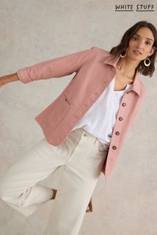 White Stuff Pink Carrie Denim Jacket