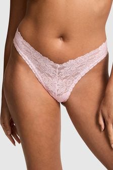 Victoria's Secret PINK Pink Tulip Brazilian Floral Lace Knickers (B35379) | €11