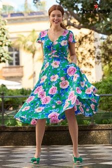 Joe Browns robe mi-longue boutonnée à imprimé floral vintage (B35466) | €76