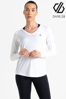 Blanc - T-shirt Dare 2b Discern à manches longues (B35541) | €25