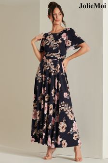 Jolie Moi Rachalle Pleated Jersey Maxi Dress (B35589) | NT$3,030