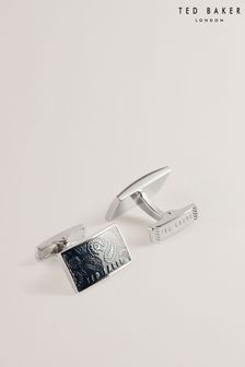 Imprimeuri Butoni cu model paisley Ted Baker Paysli argintii (B35725) | 239 LEI
