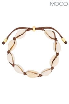 Mood Gold Shell Cord Toggle Bracelet (B35746) | €16