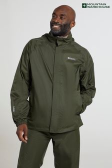 Verde - Jachetă impermeabilă Mountain Warehouse Bărbați Pakka (B35756) | 179 LEI