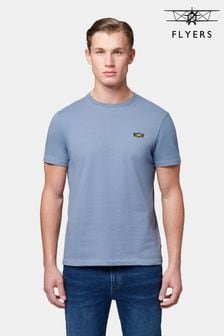 Синий - Мужская футболка классического кроя Flyers (B35798) | €20