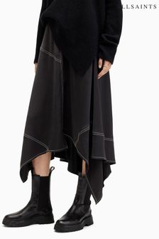 AllSaints Black Agnes Skirt (B35949) | AED660