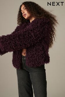 Next fluffy jacket cheap