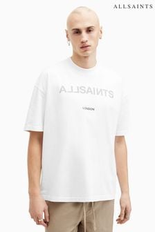 All Saints White Cutout Short Sleeve Crew Neck T-Shirt (B36344) | 351 SAR