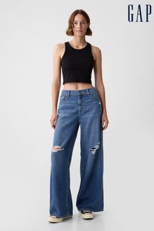 Gap Blue Mid Rise UltraSoft Baggy Jeans (B36360) | Kč1,985