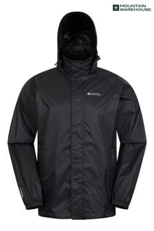 Mountain Warehouse Black Mens Pakka Waterproof Jacket (B36444) | €47