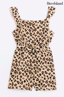 Leopard print playsuit h&m best sale