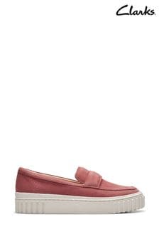 Clarks Pink Nbk Mayhill Cove Shoes (B36649) | kr1,168