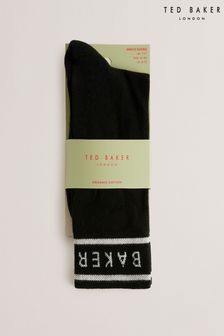 Ted Baker Sokkbbb Black Branded Socks
