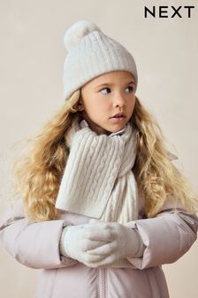Children's hat scarf and gloves set next 2025