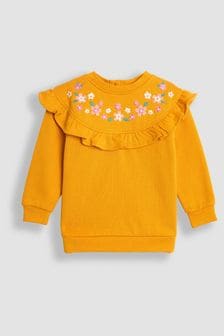 Jojo Maman Bébé Embroidered Frill Sweatshirt (B36915) | 38 €