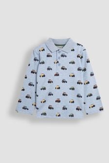 Blauer Traktor - Jojo Maman Bébé Printed Polo Shirt (B37042) | 30 €