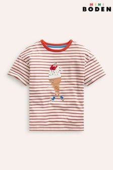 Boden Cream Boucle Relaxed T-Shirt (B37111) | €30 - €33